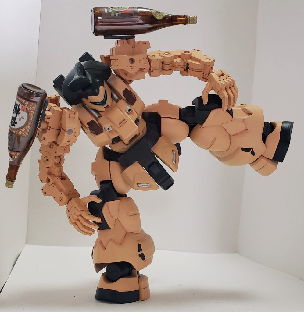 四股もスタンドなしで踏めちゃうあたり、最近のガンプラはスゴい。