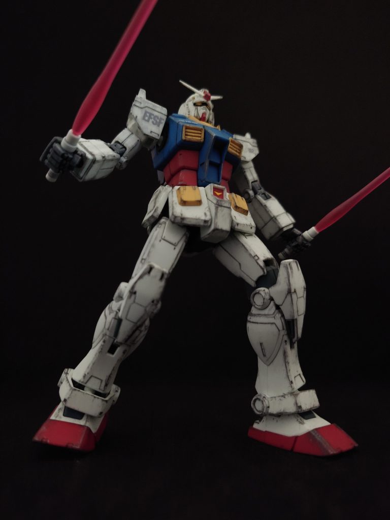 エグバ機と戦闘中