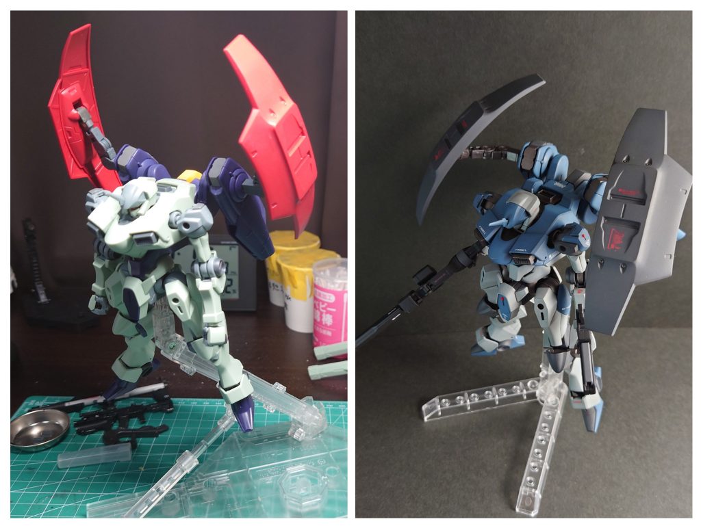 ビフォーアフターです。何とかまとまりましたε-(´∀｀;)ﾎｯ