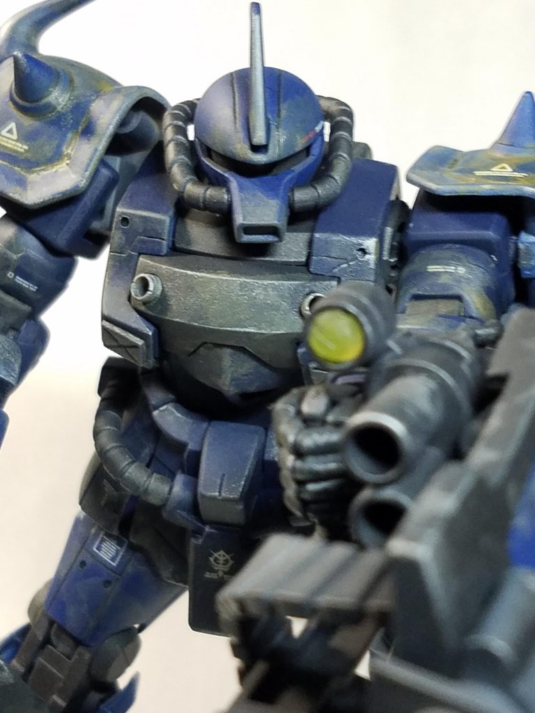 汚しはウオッシングとドライブラシで