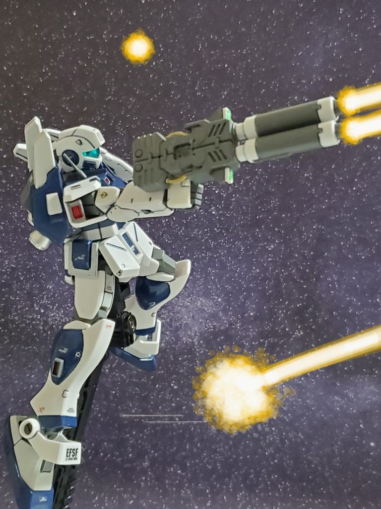 二連ビームキャノンで敵機を次々に撃墜👍火力と機動性を兼ね備えたこの機体を捉えるのは容易な事ではない😎✨