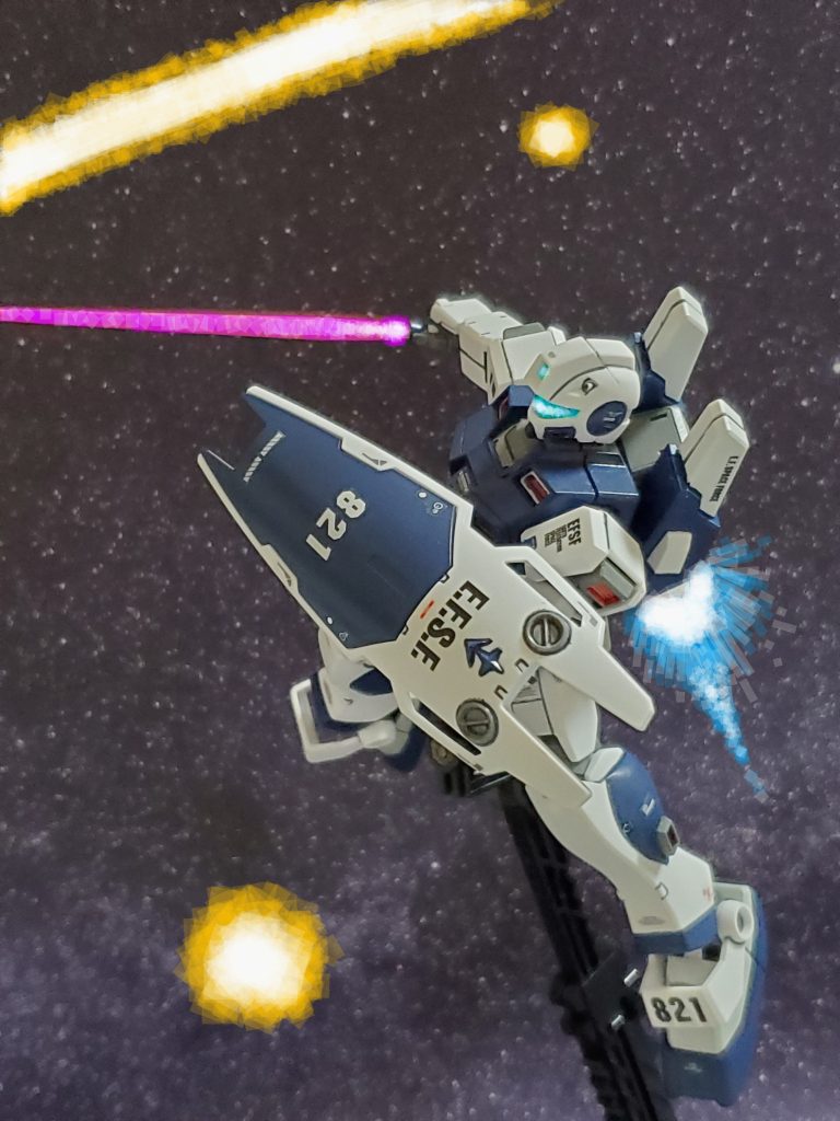 戦況を有利にするには、あのグリーンカラー🟩のドムを止めねばならない❗緑ドムに向けて加速するノボトニー中佐のジムコマンド🏃💨