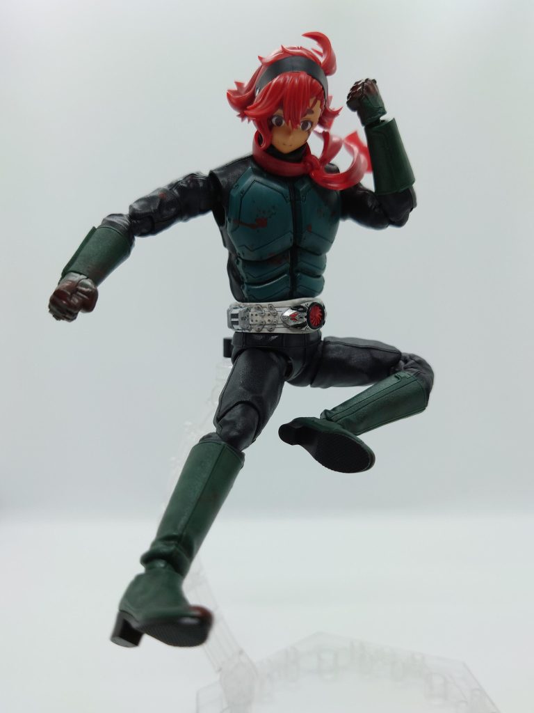 渾身のガンダーキック炸裂！そして泡と消えるクモオーグ…。戦い終わり、スレッタは亡き総裁の娘であるミオリネに歩み寄る。ス「あ、あの…、総裁の最後の、こ、言葉は…、ミミ、ミオリネをを」ミ「死んでないから！」ス「…で、ですよね…、ハハハ…」今日も孤独に戦った仮面ガンダー。ガンド医療技術を悪用するSHOCKERとはいったい…。ゆけ！ガンダー！学園のために！つづく！(続かない！)