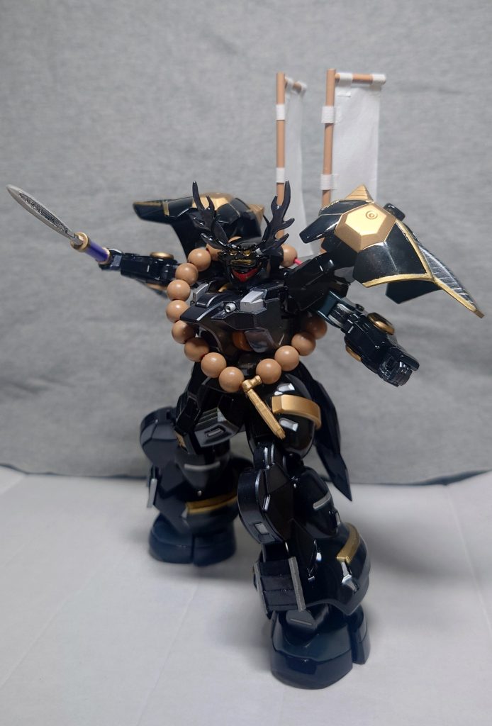 ディランザのキットを見た瞬間からこの完成形を妄想したのは『戦国BA○ARA』に引っ張られたことは間違い無いのですが、あちらは既にGUNSTA内でも完コピされてますので、史実イメージに寄せてみました。