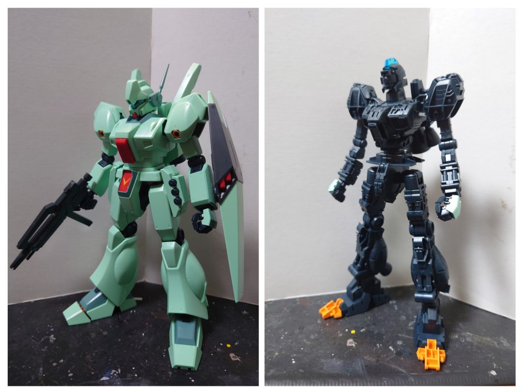 素組、完全なフレーム、ポリキャップレスによる組みやすさに驚愕ですよ。いや知ってたけれども、手に取って実感しましたよ。正直ポリキャップレス構造にはイマイチ賛同しかねるところがあるものの、MGクラスだとパーツ数がかなり減るので単純に組やすさに繋がるんですね。あと価格にも…。