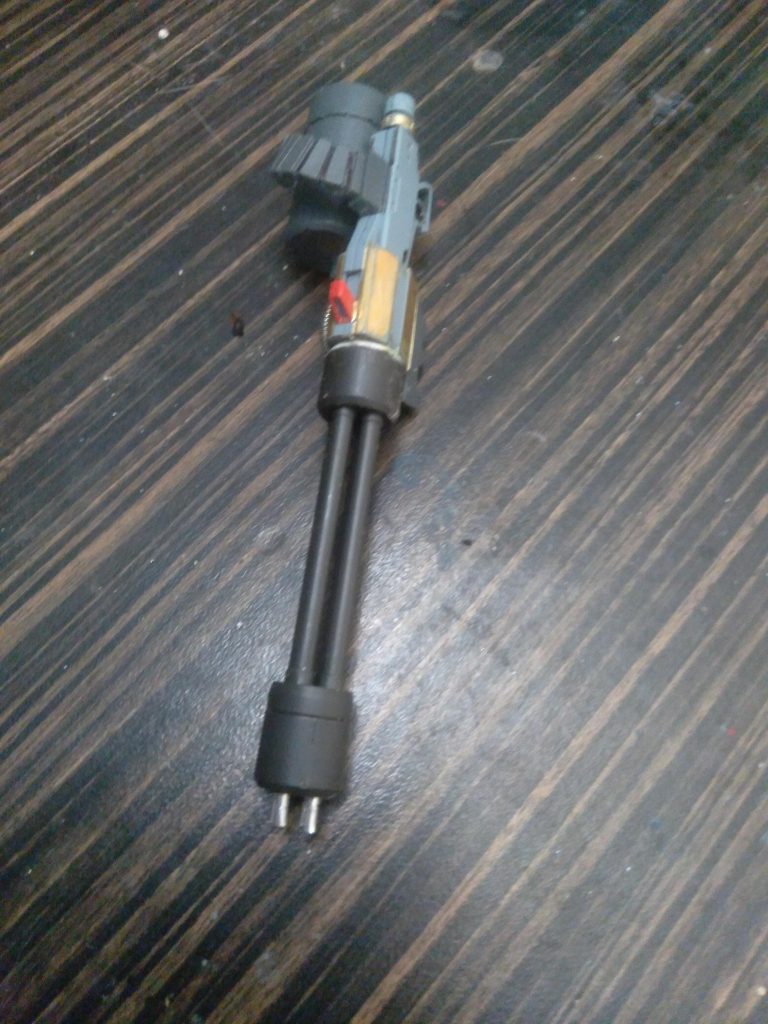 I used a combination of spare parts I had in my junk box. There's some hgibo, hguc, hgtwfm, and 30mm parts. Along with metal barrels