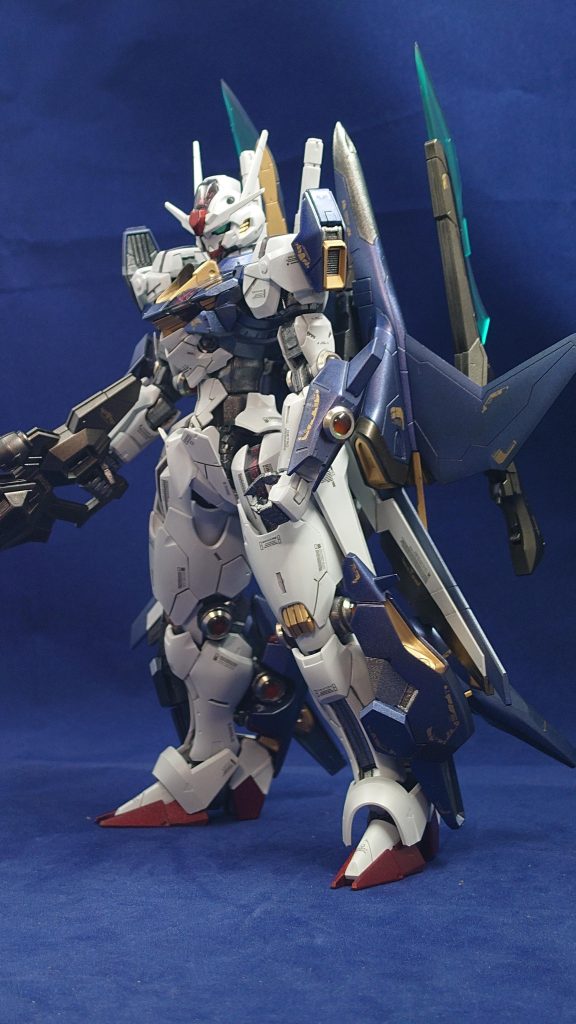 合体!アーマー箇所は腕、脹脛、背中です。エアリアルは膝から踝までのシルエットゴツくしたかったんですよねぇ。