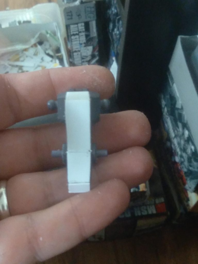 After applying the plastic plate on the backpack