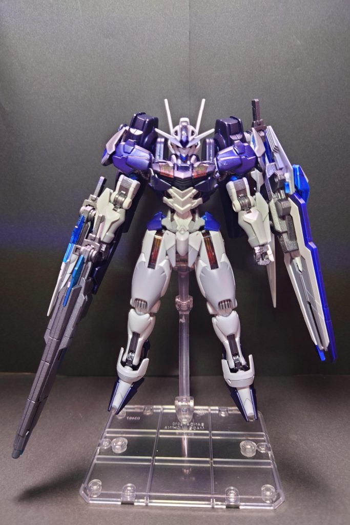 ディープメタリックブルーとメタリックブルー、ガンメタ＋クリアブルーなど青色沢山で深淵をイメージしてみました。パーメットスコアは4に見えますが、実は・・・。