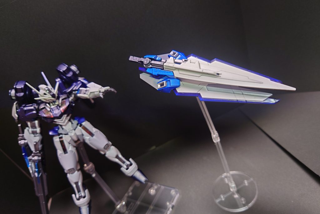 中距離は、ガンビットで制圧。また、シールドにGNソードIIロングをつけて、無慈悲に切断。