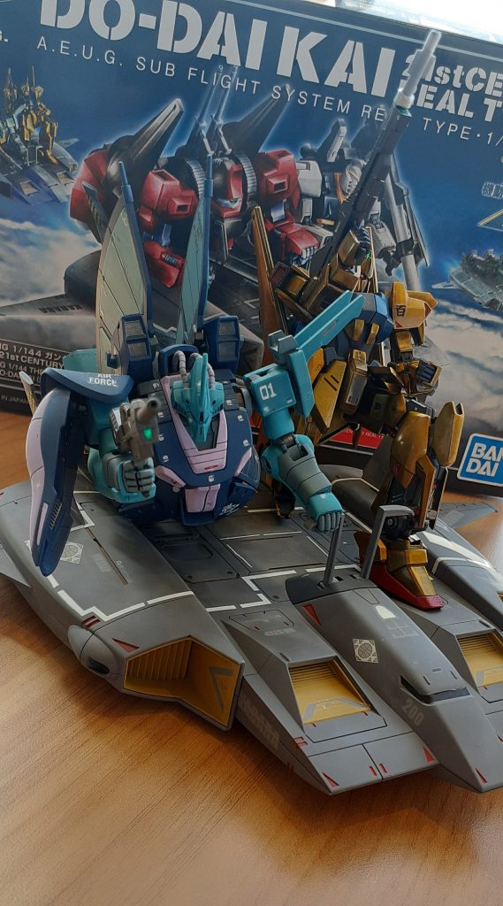 最後は、前に制作したディジェと百式で箱絵ポージング!御閲覧ありがとう御座いました。