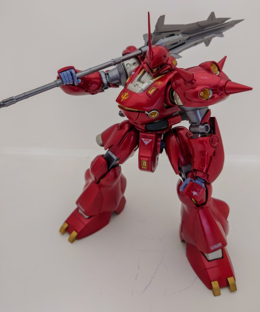 武装その3メイスいわゆる「鉄血メイス」ですね。某主人公機から拝借しました。ずっと前からケンプファーには鈍器が似合うと思っていたので満足しました!