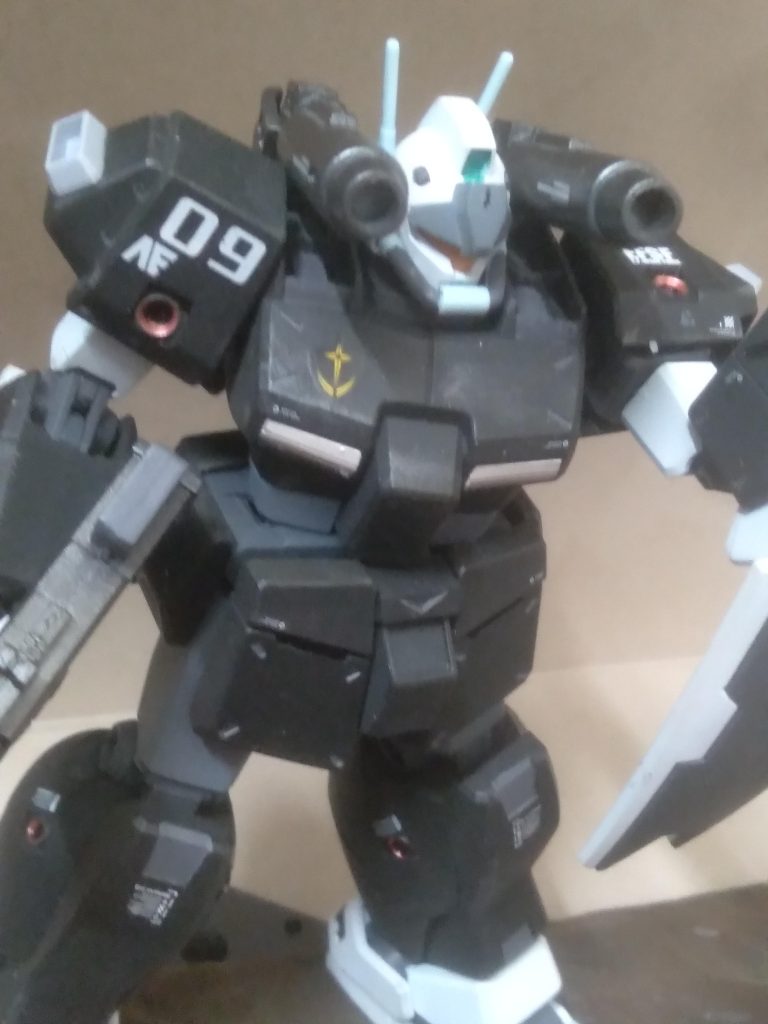 Bandai builders parts thrusters were used on the shoulders and back of the legs