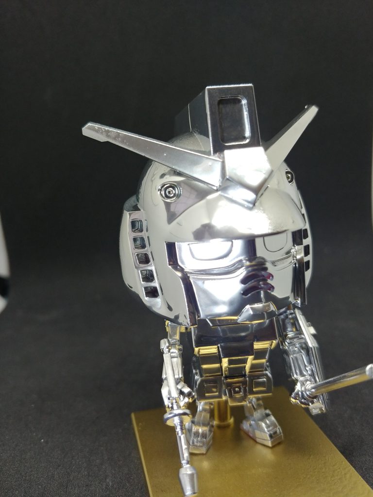 メッキシルバーで一度やってみたかったんです。ガンダムメッキシルバー、ガンダムゴールド 