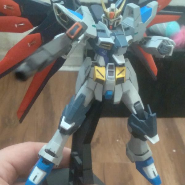 My custom ZGMF-X201 Solaris Gundam (dragoon wing version). It is another form for the Solaris Gundam. Since it also has a form of the striker pack system, it is able to swap out backpacks for different missions （2枚目）