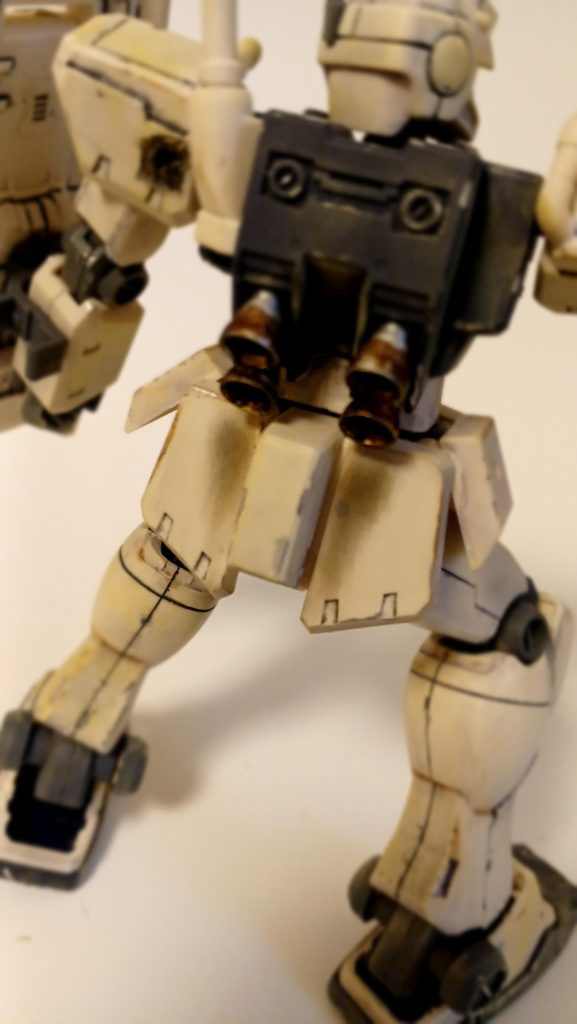 バックスカートにバーニアの焦げた後がついています。ここもこだわりポイントです。