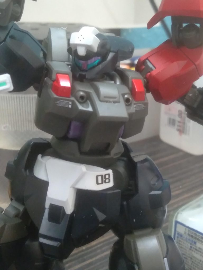 Close up of the torso and head