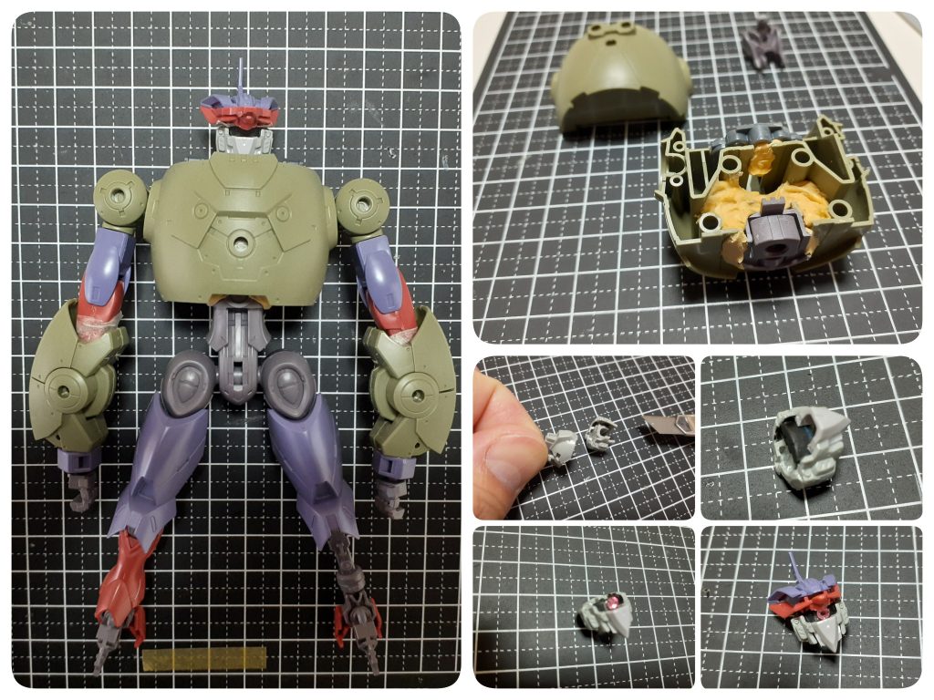 作成中。ジャンクの在庫処分(供養)の他は、プラ板とエポパテです。