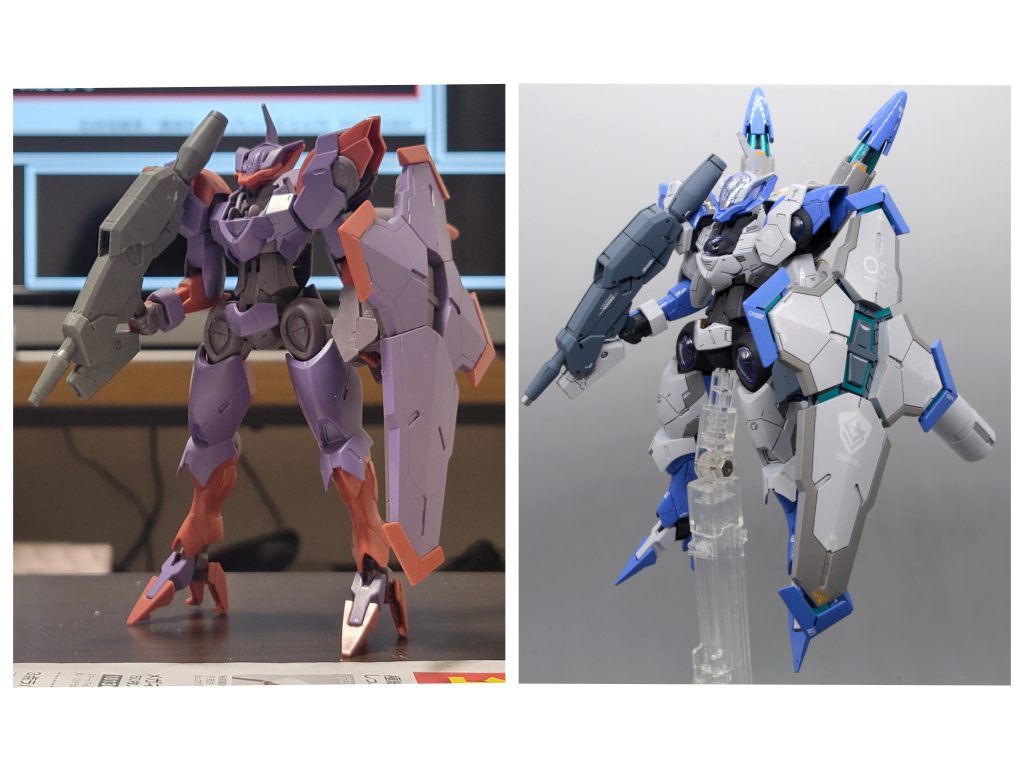 ■おまけ ビフォーアフター■感想この度も見てくださり、ありがとうございました!立て続けにグラスレー社のキットを作成していましたが、とても楽しませてもらいました!今回は3週間の急ぎでしたが、GWブーストのお陰で何とか完成させられました。ただ、5体作るのはちょっとしんどいですね💦次に何を作るかですが、ハインドリーシュトルムのイケメンさに心を奪われています…🤣グラスレー社員乙と言われそうですw