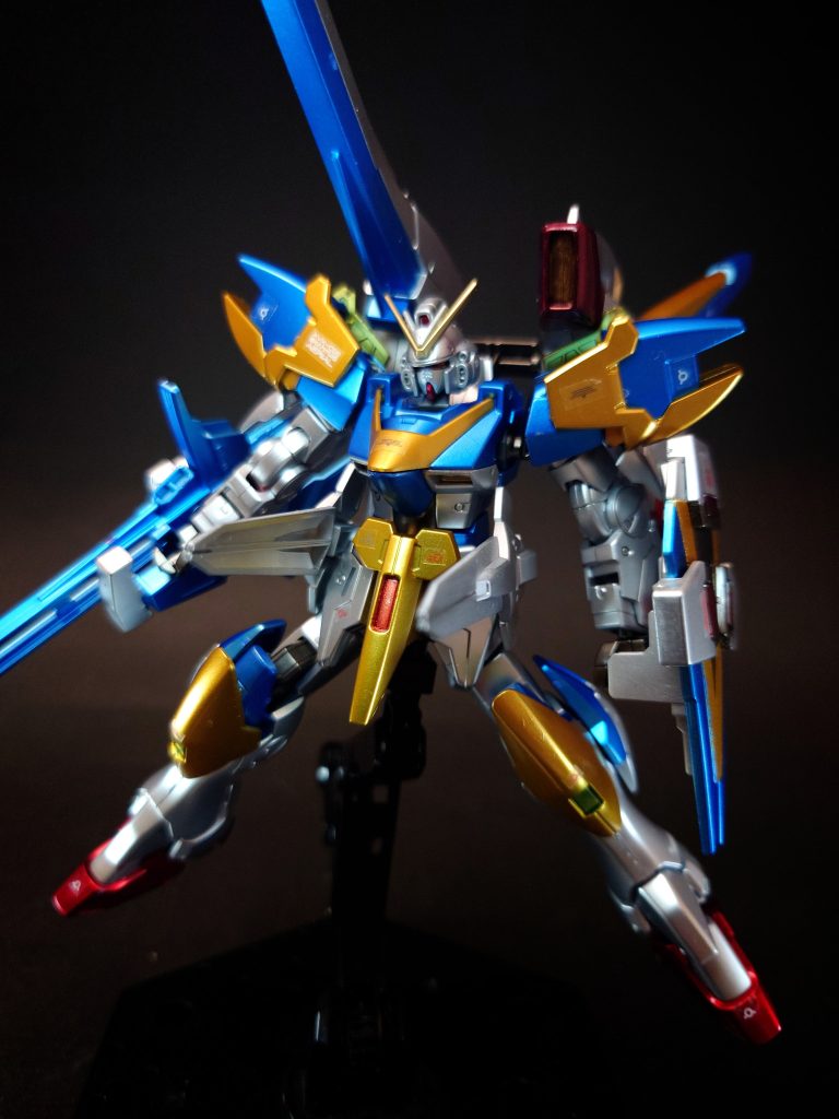 V.S.B.R.(ヴェスバー)両腰に装着された可変速型ビーム・ライフル。サナリィが開発した物の発展型であり、高速・高貫通力、低速・高破壊力のビームを撃ち分ける事ができる。火器管制制御やエネルギー供給はハードポイントを介して行う。一部では本体から分離させる事で遠隔操作が可能との説も唱えられている。