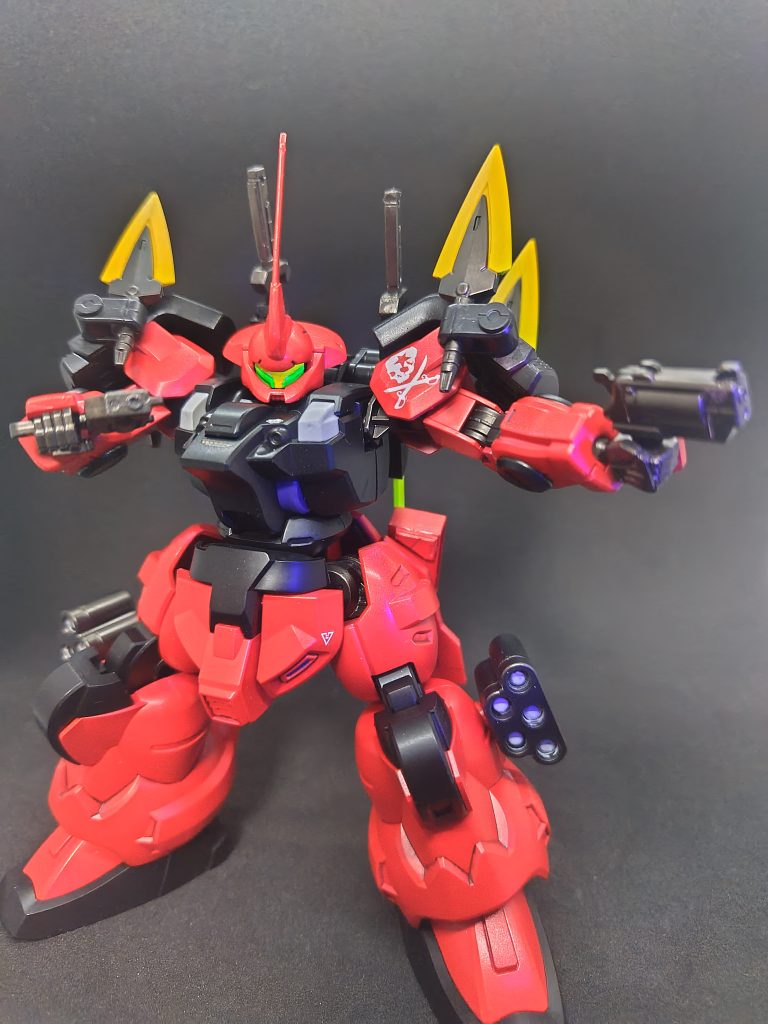 2丁拳銃にて牽制