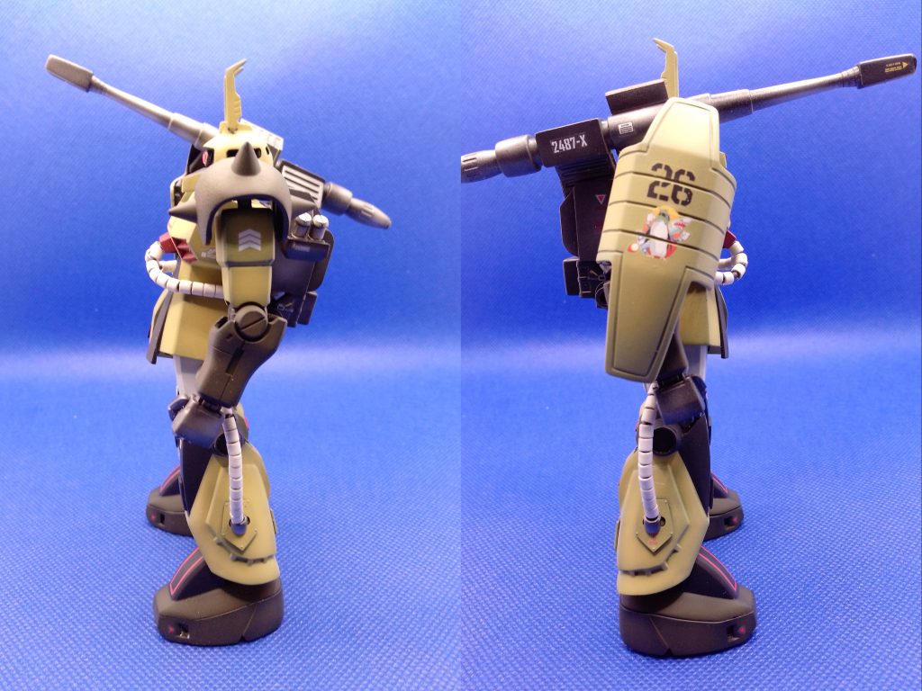 今回ザクキャノンを作るきっかけとなったペンギンパーソナルマークなぜか1/100ザクキャノンだけにおまけで付いていたシールのペンギンのパーソナルマークを見た時にめちゃめちゃ気に入ってしまい、いつかキットについたものを作りたいと思ってましたがバンダイのデカールのおかげでやっとその思いがかないました