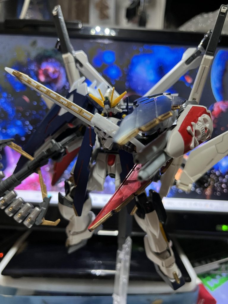 勿論スカルシールド/ビームガンは腕に取り付け可能です。