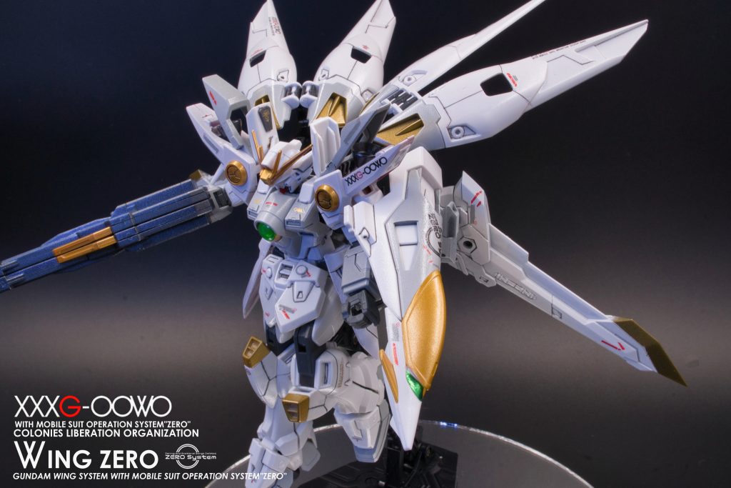 XXXG-OOWO_ウイングガンダムゼロ_HGAC_スノーホワイト風–3枚目/制作者:おすぎ