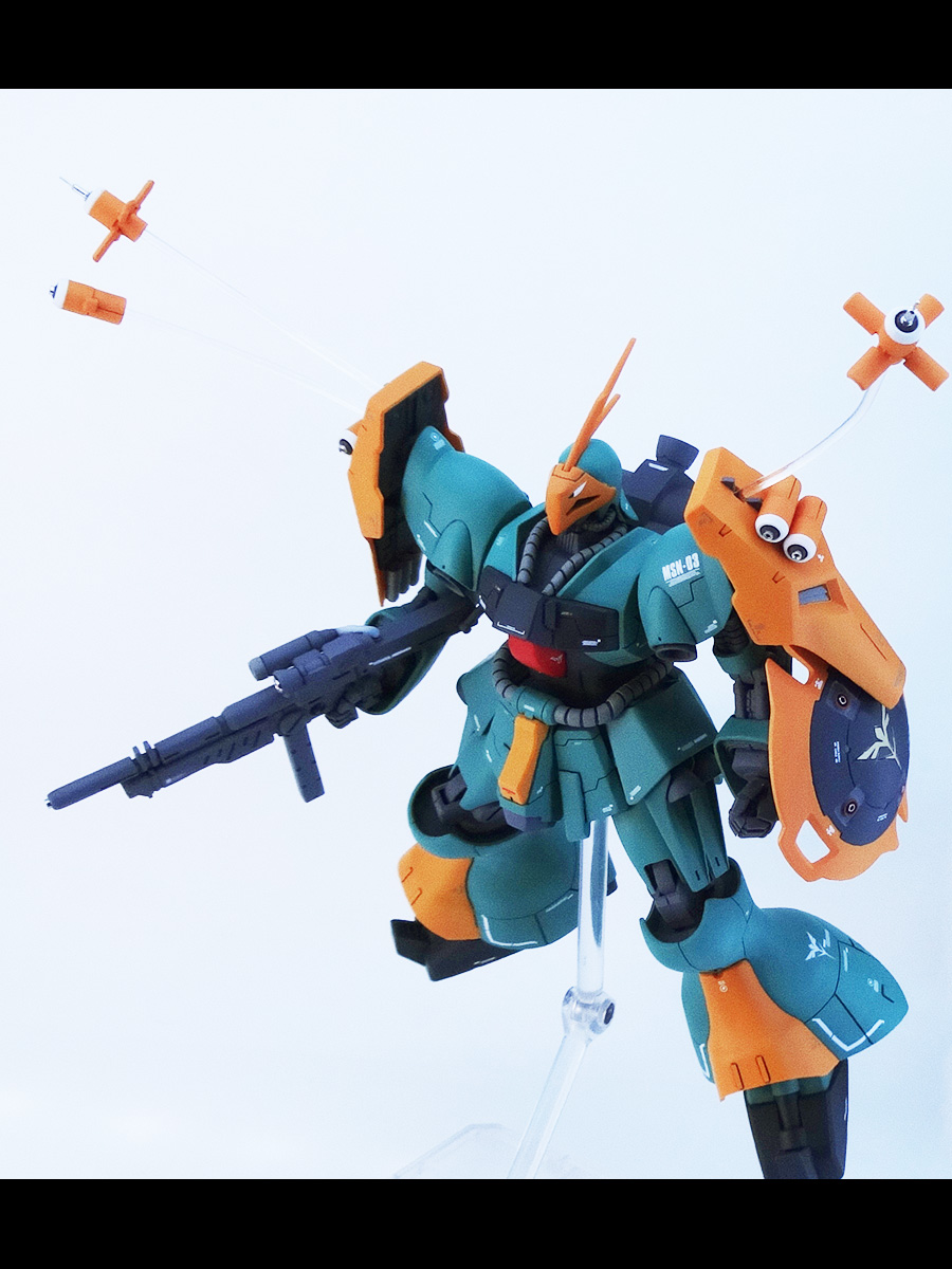 HGUC 1/144 ヤクト・ドーガ（ギュネイ・ガス専用機）改修・全塗装 