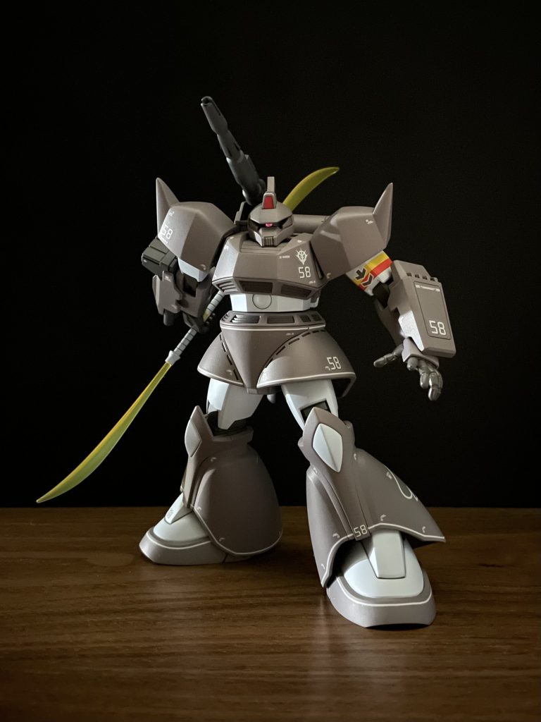 最近は渋めの機体もカッコいいなと思うようになり、量産型と迷いましたがゲルググキャノンとして組みました。MSVの機体は渋くてカッコいいのがまだまだあるので、他の機体も作っていきたいと思います!