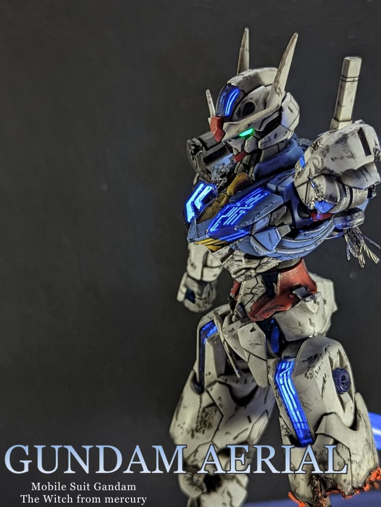 新作を海外 【全塗装完成品】HG エアリアル改修型 パーメットスコア5.9