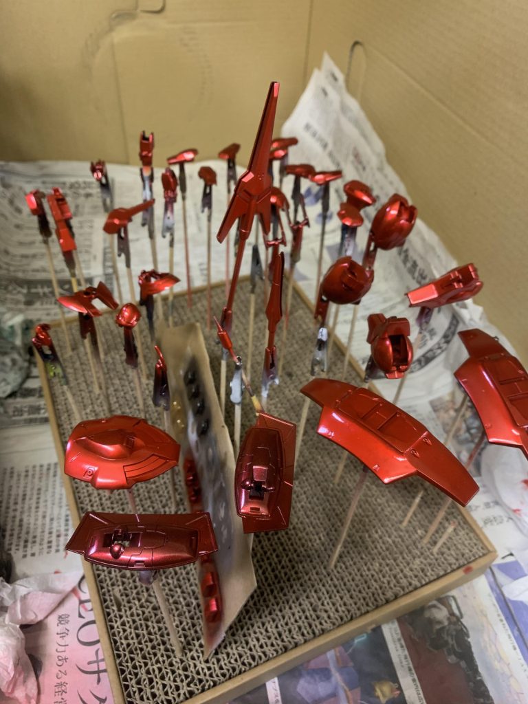 クリアルージュの重ね塗り5回重ねました。