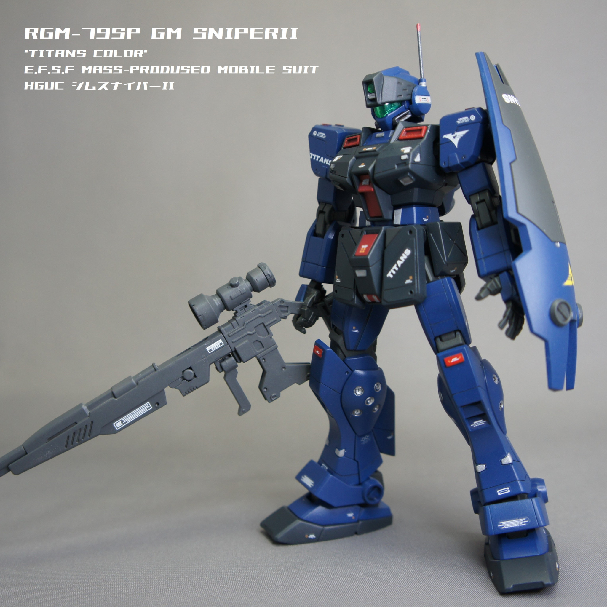 HGUC ジムスナイパーⅡ “ティターンズカラー”｜らっしーさんのガンプラ 