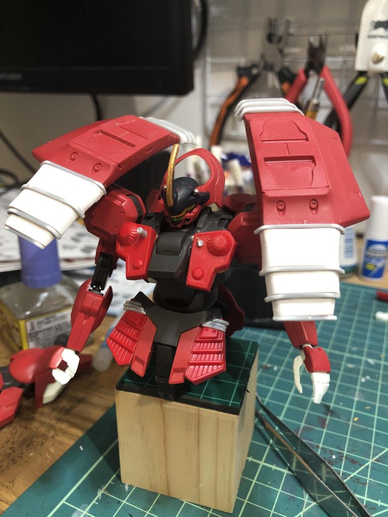 塗装前プラ板初めて使いました