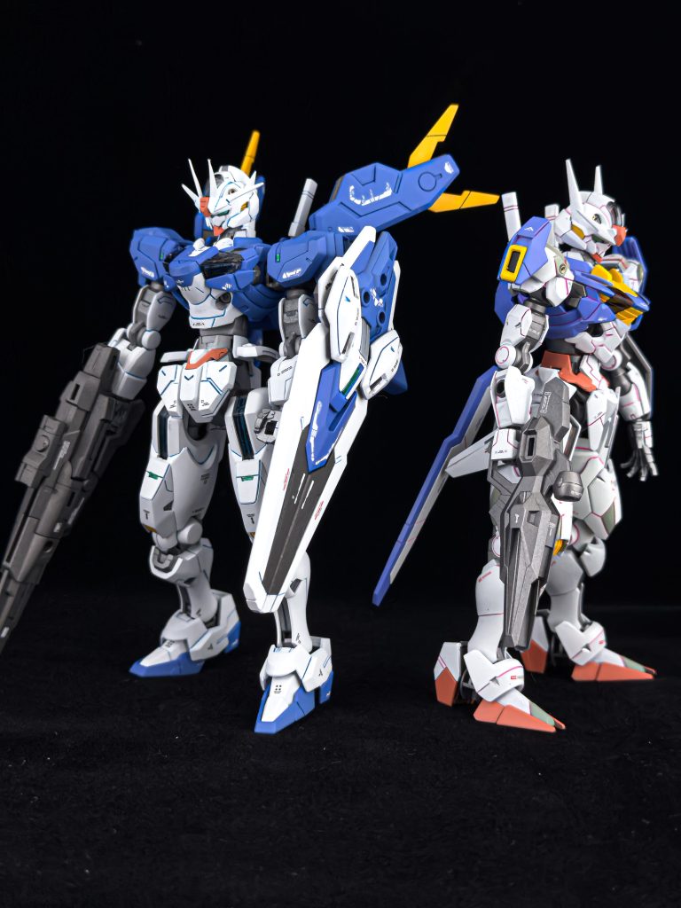 通常エアリアルと。プレバンのエアリアルも予約しているので同じ仕様で並べたいですね。最後まで見ていただきありがとうございました!!