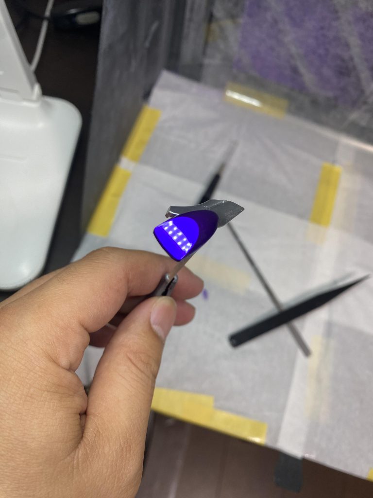 クリアパープルのこの光沢は感動しました。