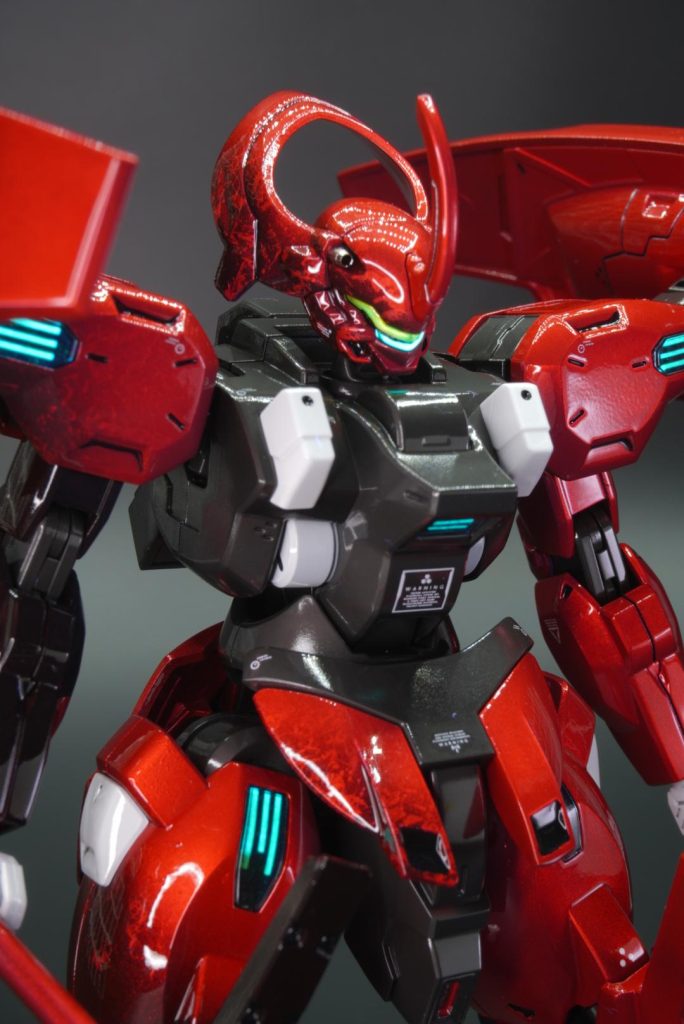 グラデの境部分は、ラップ塗装を利用して侵食感を出してみた結果良い感じに出来たので満足です。