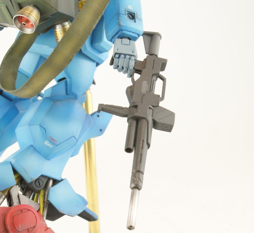 I modified the rifle with aluminum tube and built the stock with pla plate.