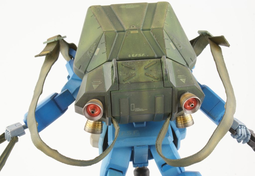 The straps are made with surgical tape.