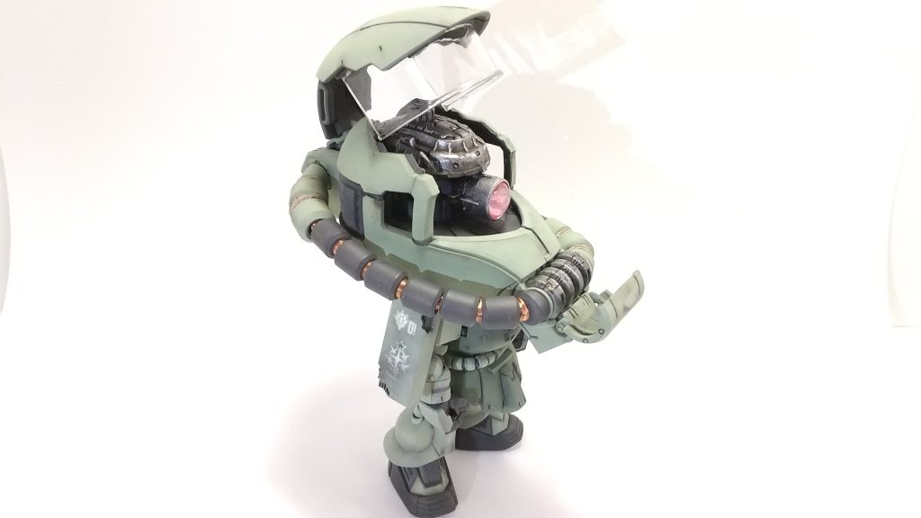 ザクヘッドは、そのままでもリアルですね。