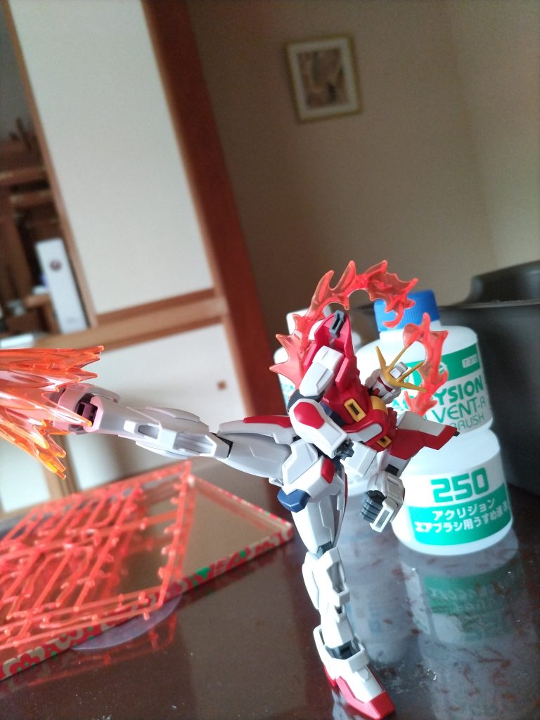 塗装する前は足があがってる...不思議だ