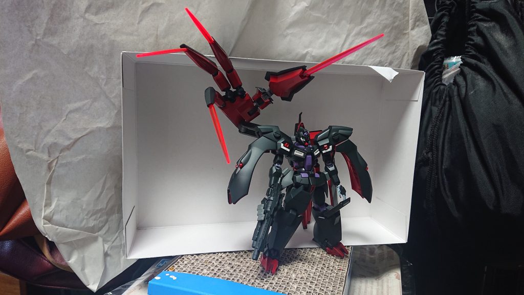 そもそもの初期案はカバカーリーのパック変更に挑戦くらいの予定でしたが、なんだかインパクトにかけたので、色々踏み出した結果、満足いきました！自分と同じくガンプラ歴が浅い人も、気になったら恐れずミキシングに踏み出すのおすすめです！！