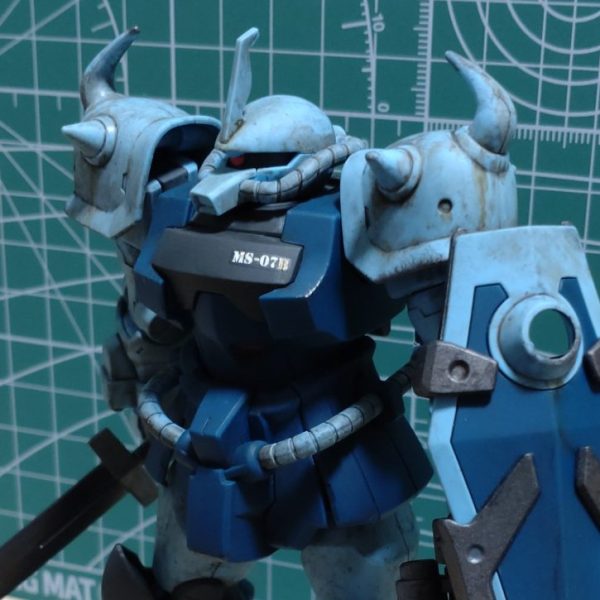 HG グフカスタム　ウェザリング