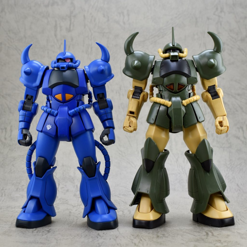 HGUCグフとの比較。最後まで見て頂きありがとうございます。