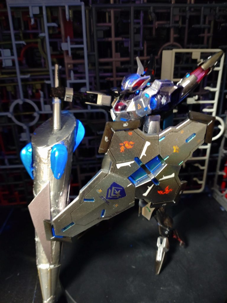 シールドから騎士っぽく自作武器はランスなかなかうまくは作れないね武器は遊びなので色々遊んでみたした