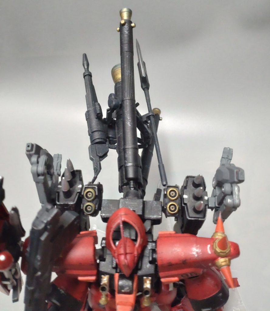 上方より。バックパックは30MMとビルダーズパーツの組み合わせ、サブアームはダリルバルデとアームアームズの組み合わせです。