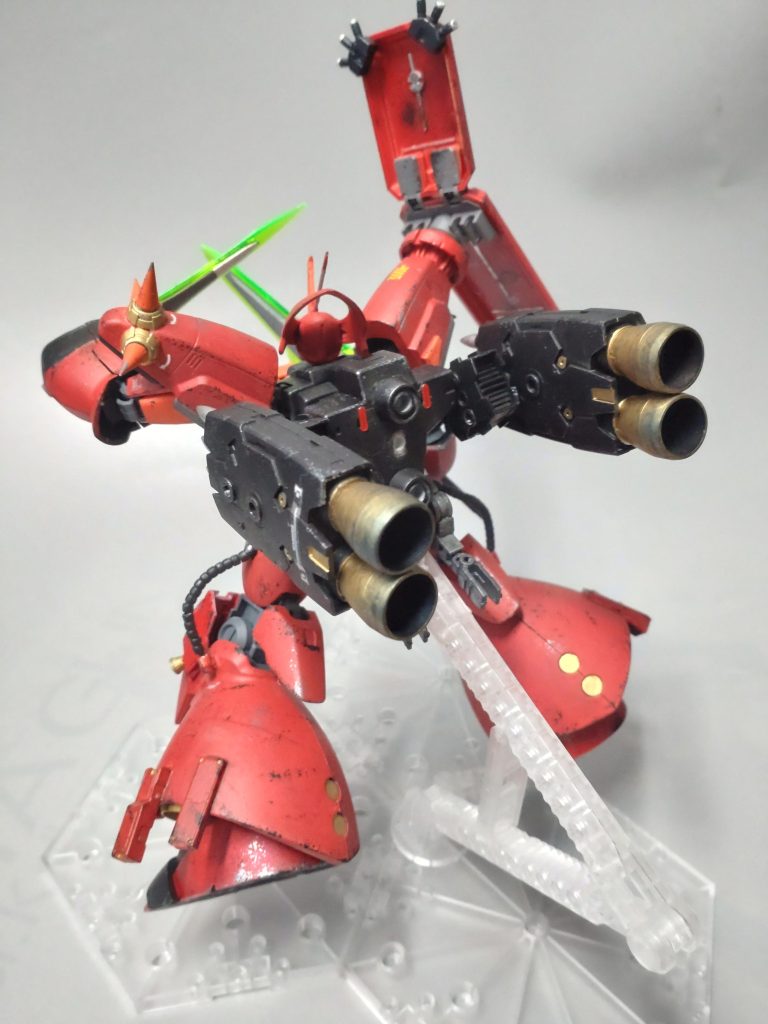 ジャベリン分離でポージング。