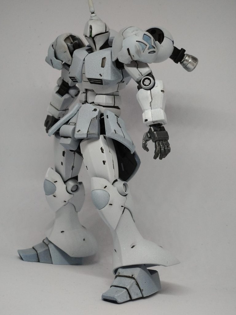 改修点フェイスは自分好みに削ったり貼ったりプラ板、パテで大幅改修しました。