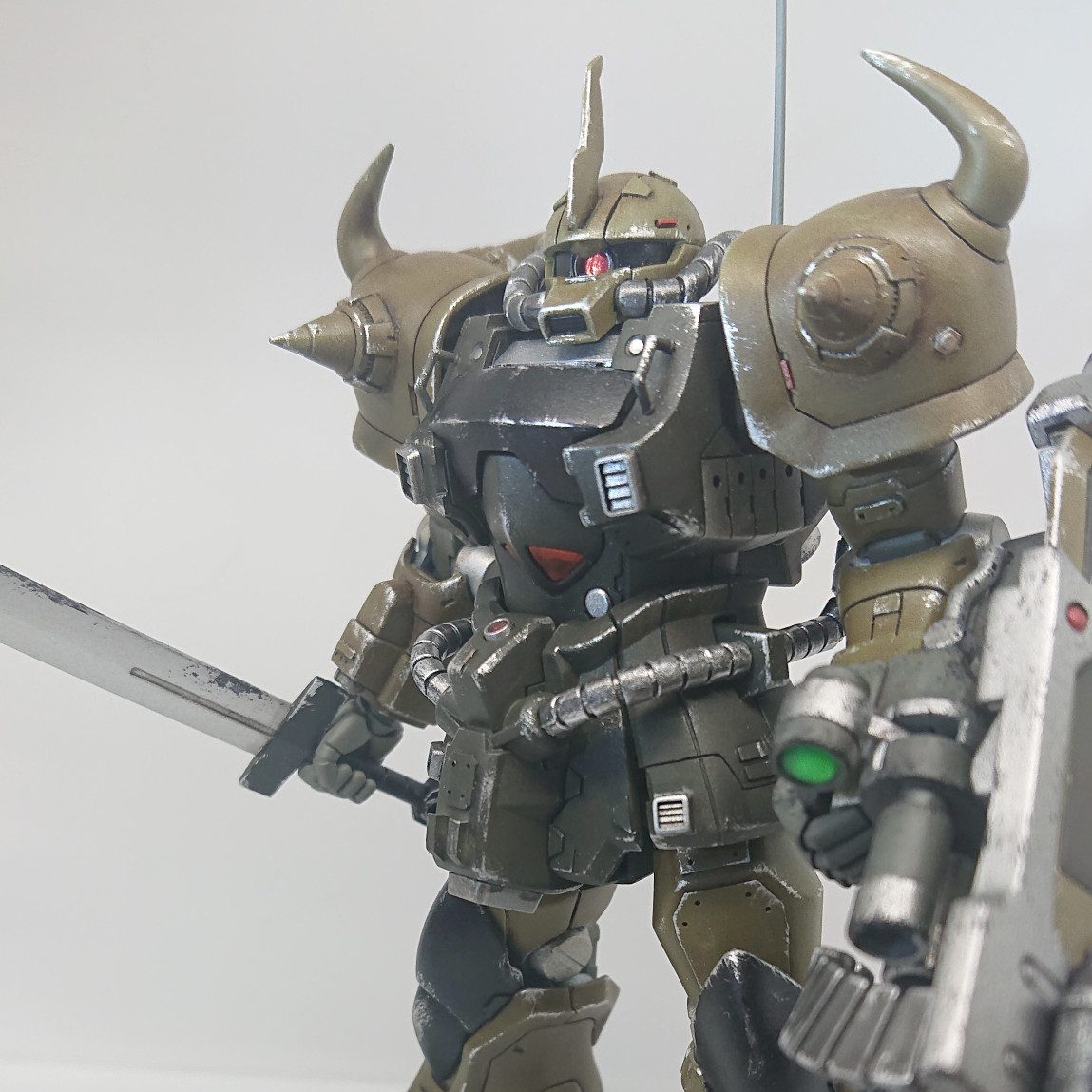 HGUC 1/144 MS-07B3 グフカスタム｜かずよしさんのガンプラ作品