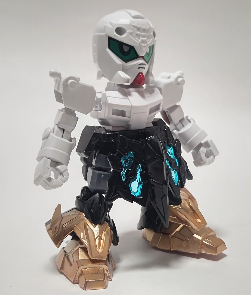 ここから軽装態を解説。上半身は真駆参をベースに二の腕はシルエットブースターを使用。